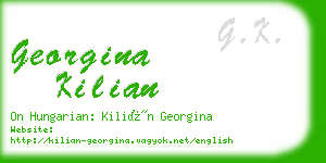 georgina kilian business card